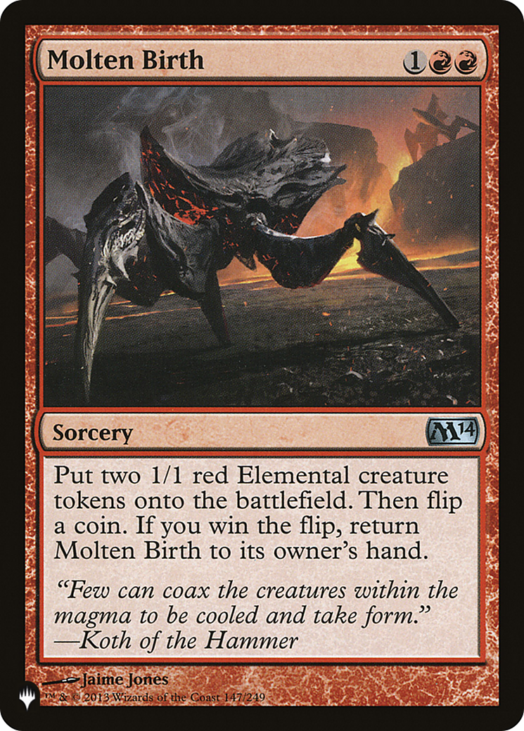 Molten Birth [The List Reprints] 