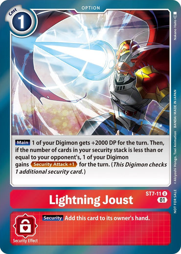 Lightning Joust [ST7-11] (Gen Con 2022) [Starter Deck: Gallantmon Promos] 