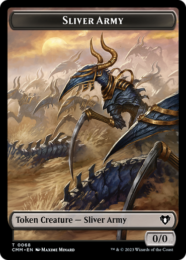 Sliver Army // Sliver Double-Sided Token [Commander Masters Tokens] 