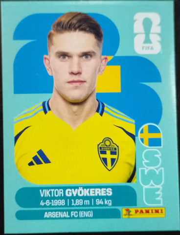 #SWE020 | Panini | Fifa World Cup Stickers | 2026 | Viktor GVÖKERES | Suecia