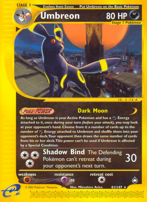 Umbreon (41/147) [Aquapolis] 