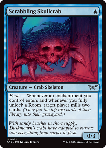 Scrabbling Skullcrab [Duskmourn: House of Horror] 