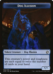 Zombie // Dog Illusion Double-Sided Token [Dungeons &amp; Dragons: Adventures in the Forgotten Realms Tokens] 