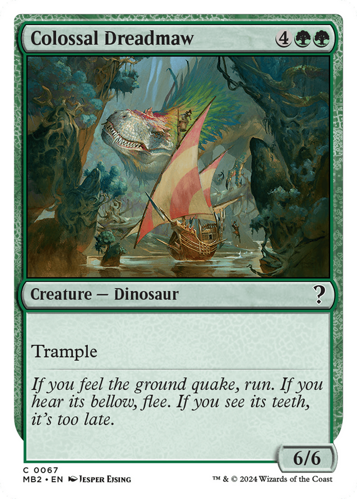 Colossal Dreadmaw (White Border) [Mystery Booster 2]