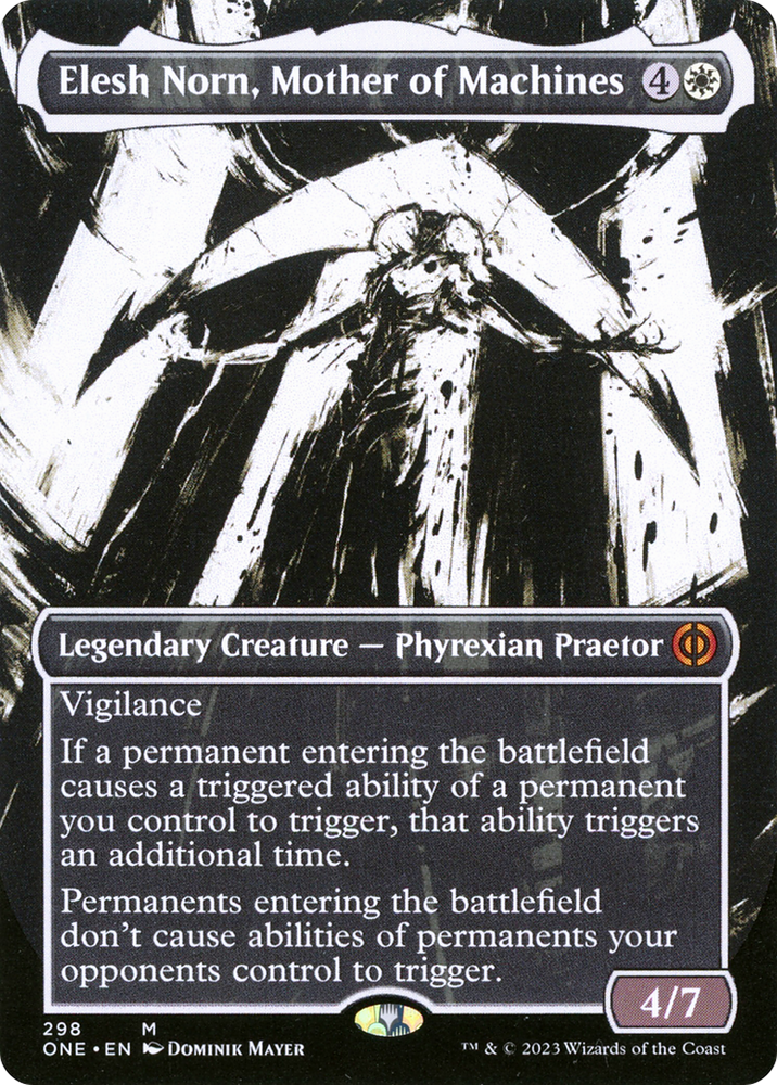 Elesh Norn, Mother of Machines (Borderless Ichor) [Phyrexia: All Will Be One] 