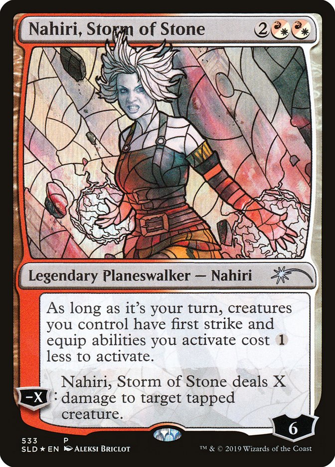 Nahiri, Storm of Stone (Stained Glass) [Secret Lair Drop Promos] 