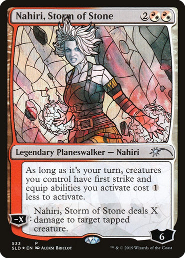 Nahiri, Storm of Stone (Stained Glass) [Secret Lair Drop Promos] 