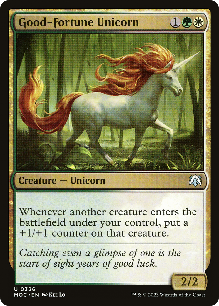 Good-Fortune Unicorn [March of the Machine Commander] 