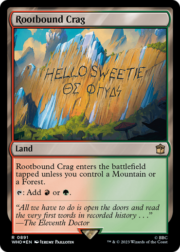 Rootbound Crag (Surge Foil) [Doctor Who] 