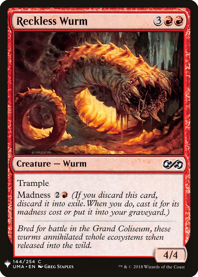 Reckless Wurm [Mystery Booster] 