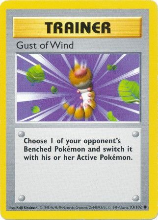 Gust of Wind (93/102) [Shadowless Unlimited Base Set] 