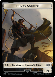 Food (09) // Human Soldier (02) Double-Sided Token [The Lord of the Rings: Tales of Middle-Earth Tokens] 