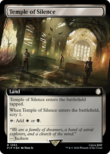 Temple of Silence (Extended Art) (Surge Foil) [Fallout] 