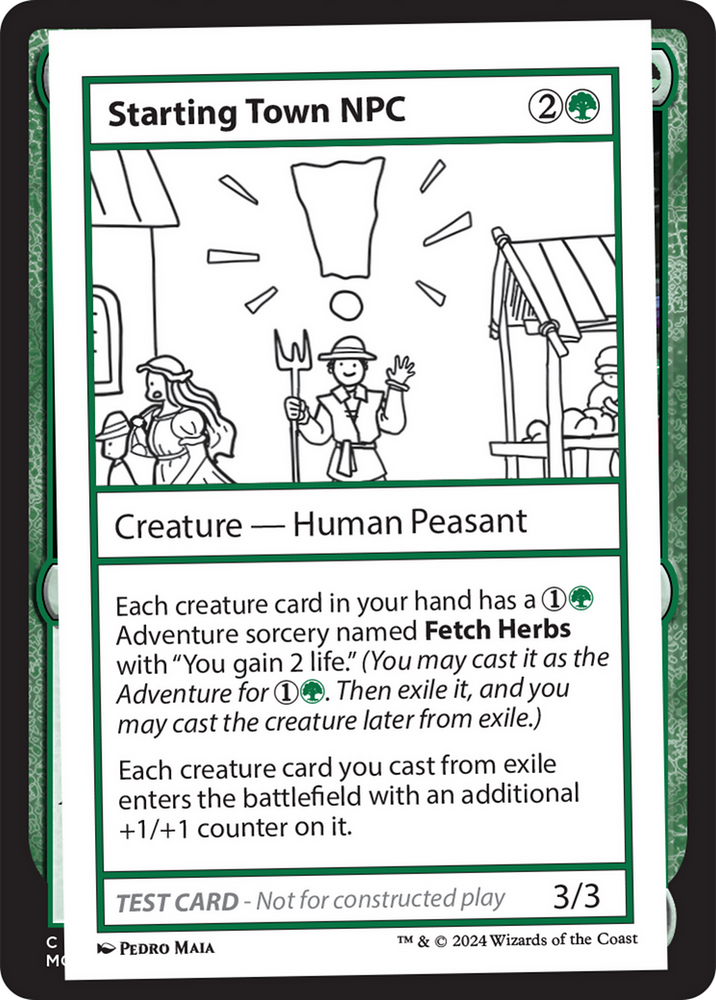 Starting Town NPC [Mystery Booster 2 Playtest Cards] 