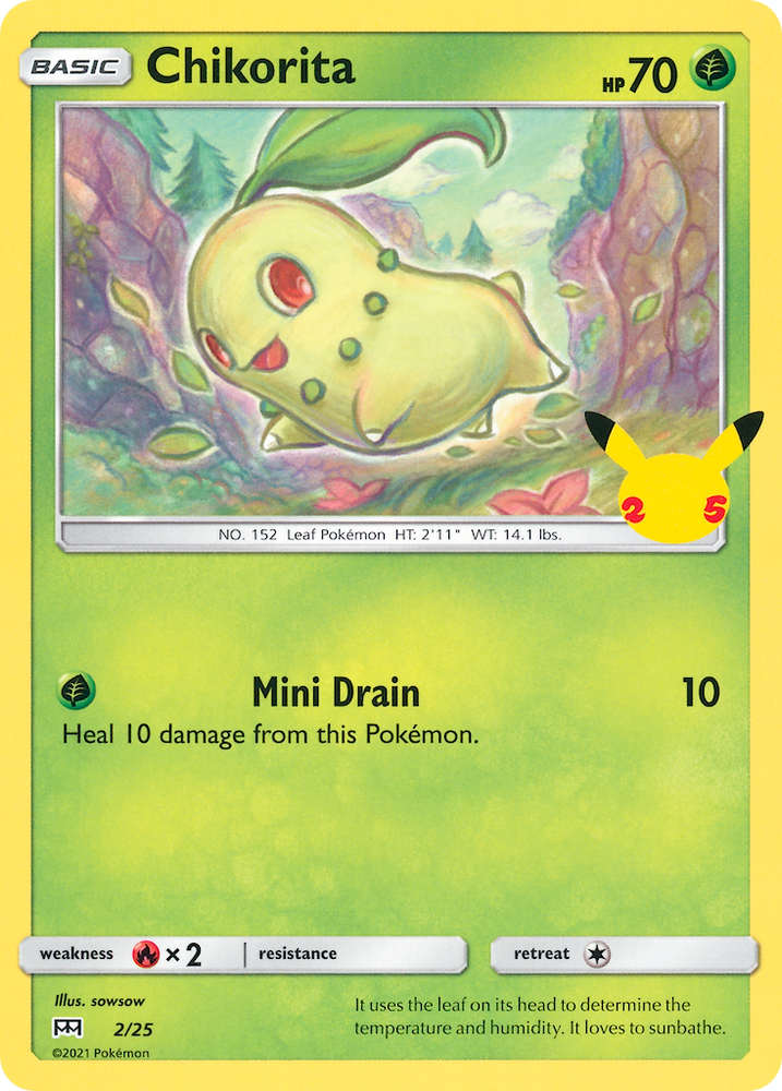 Chikorita (2/25) [McDonald's 25th Anniversary] 