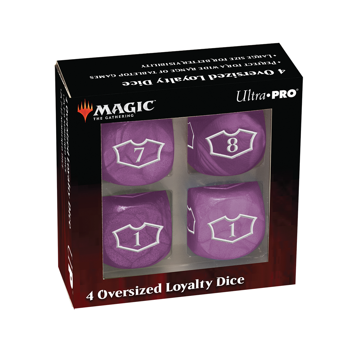 Ultra PRO: Loyalty Dice Set - 22MM Deluxe with 7-12 (Swamp) 