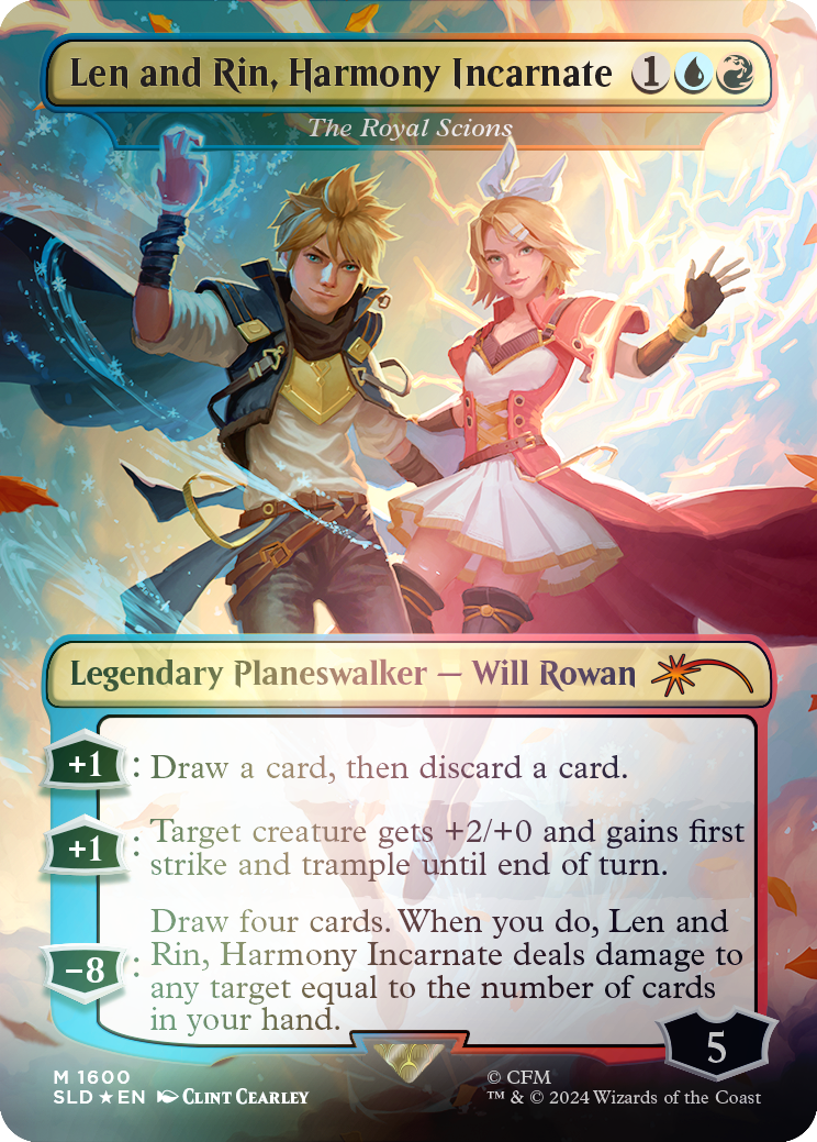 Len and Rin, Harmony Incarnate - The Royal Scions (Rainbow Foil) [Secret Lair Drop Series] 