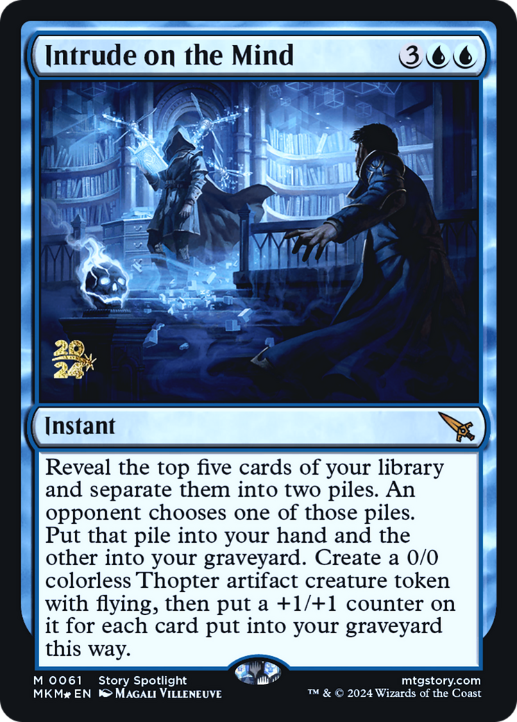 Intrude on the Mind [Murders at Karlov Manor Prerelease Promos] 