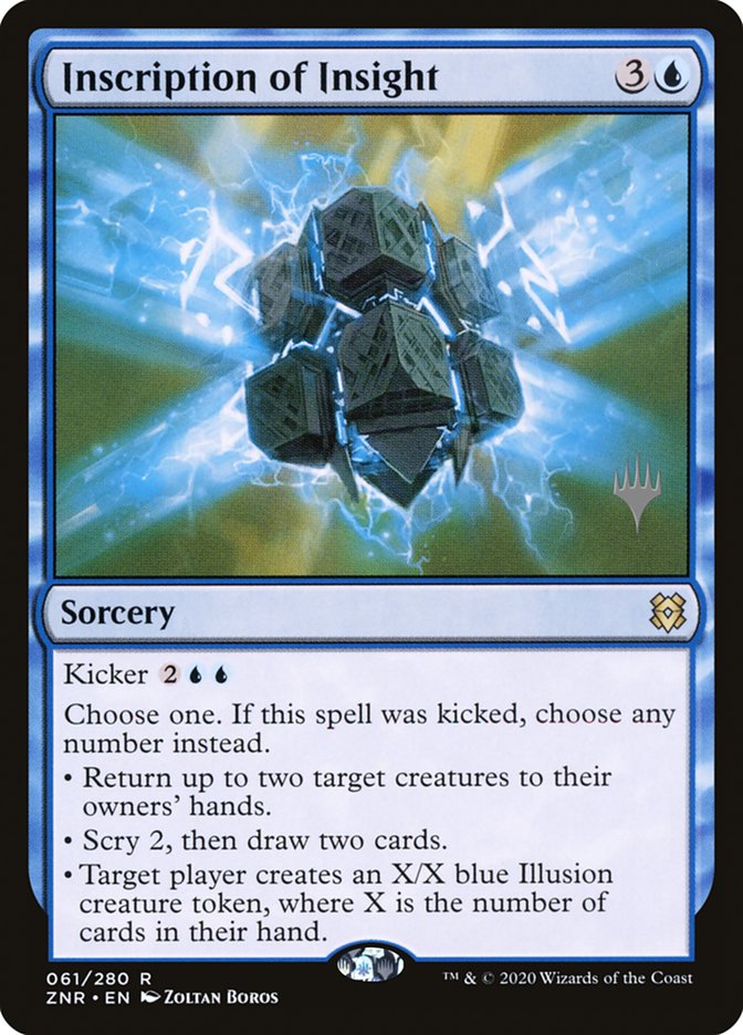 Inscription of Insight (Promo Pack) [Zendikar Rising Promos] 