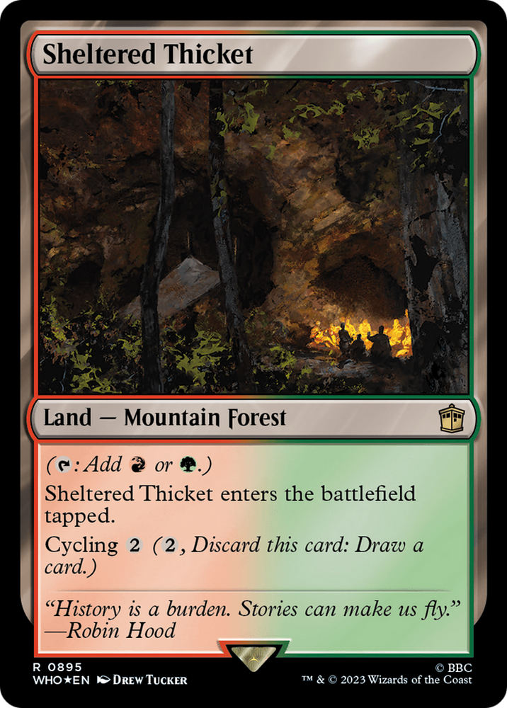 Sheltered Thicket (Surge Foil) [Doctor Who] 
