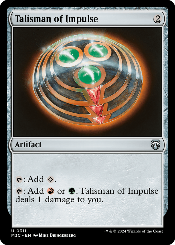 Talisman of Impulse (Ripple Foil) [Modern Horizons 3 Commander] 