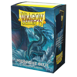 Dragon Shield: Standard 100ct Sleeves - Midnight Blue (Matte) 