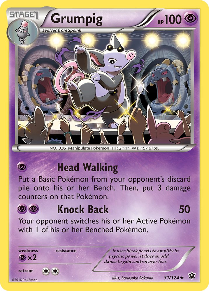 Grumpig (31/124) [XY: Fates Collide] 
