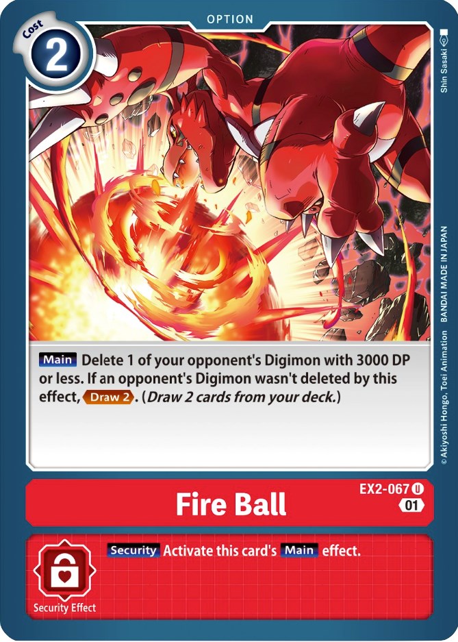 Fire Ball [EX2-067] [Digital Hazard] 