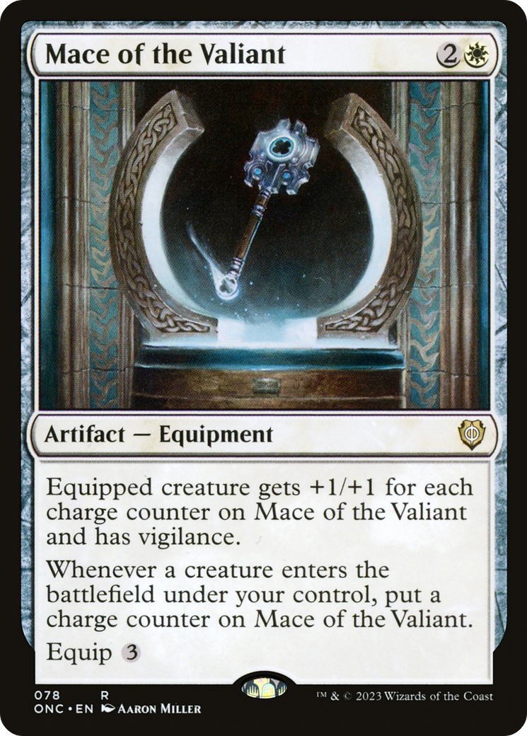 Mace of the Valiant [Phyrexia: All Will Be One Commander] 