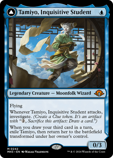 Tamiyo, Inquisitive Student // Tamiyo, Seasoned Scholar [Modern Horizons 3] 