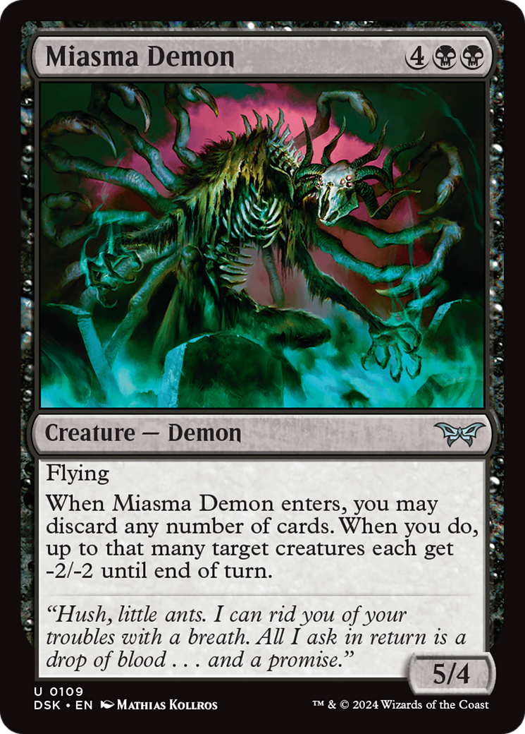 Miasma Demon [Duskmourn: House of Horror] 