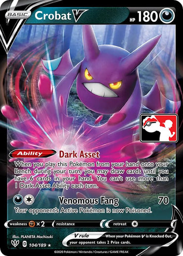 Crobat V (104/189) [Prize Pack Series One] 