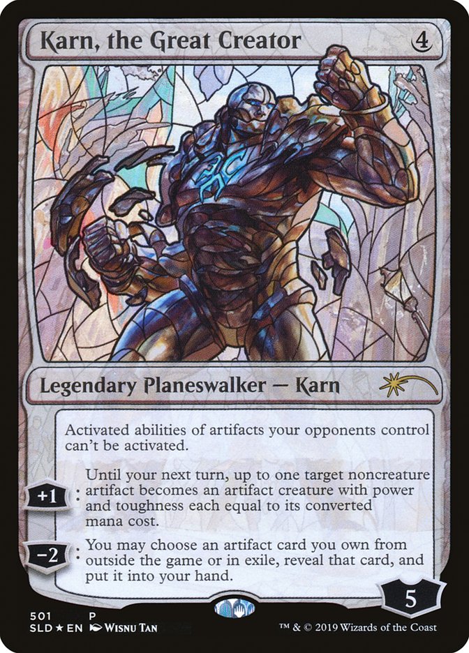 Karn, the Great Creator (Stained Glass) [Secret Lair Drop Promos] 