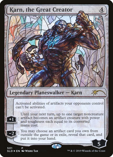 Karn, the Great Creator (Stained Glass) [Secret Lair Drop Promos] 