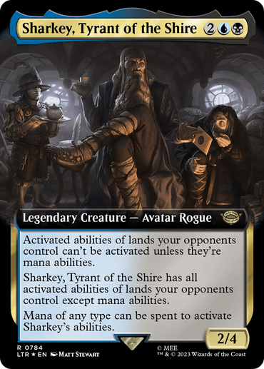 Sharkey, Tyrant of the Shire (Extended Art) (Surge Foil) [The Lord of the Rings: Tales of Middle-Earth] 