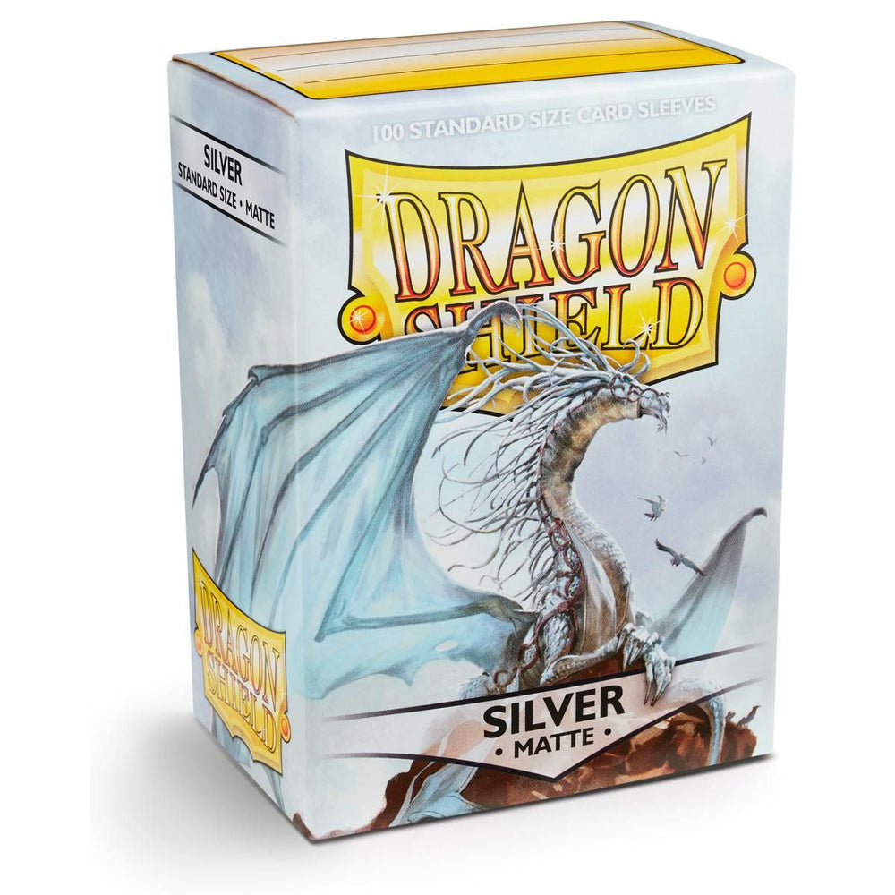 Dragon Shield: Standard 100ct Sleeves - Silver (Matte) 