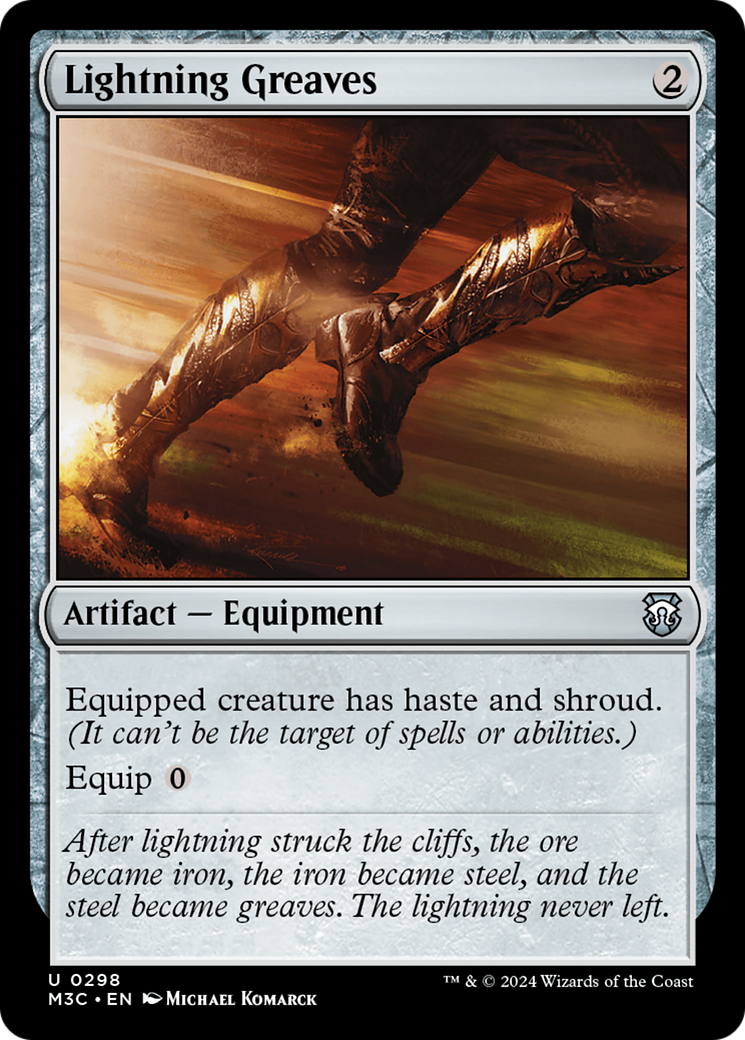 Lightning Greaves (Ripple Foil) [Modern Horizons 3 Commander] 