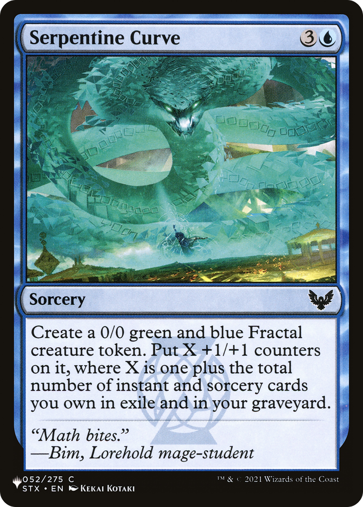 Serpentine Curve [The List Reprints] 