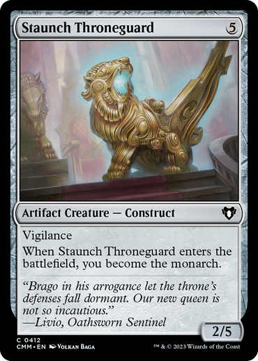 Staunch Throneguard [Commander Masters] 