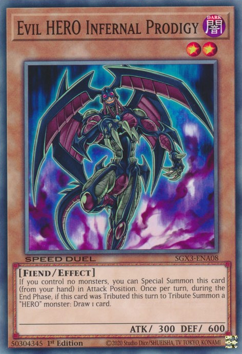 Evil HERO Infernal Prodigy [SGX3-ENA08] Common 