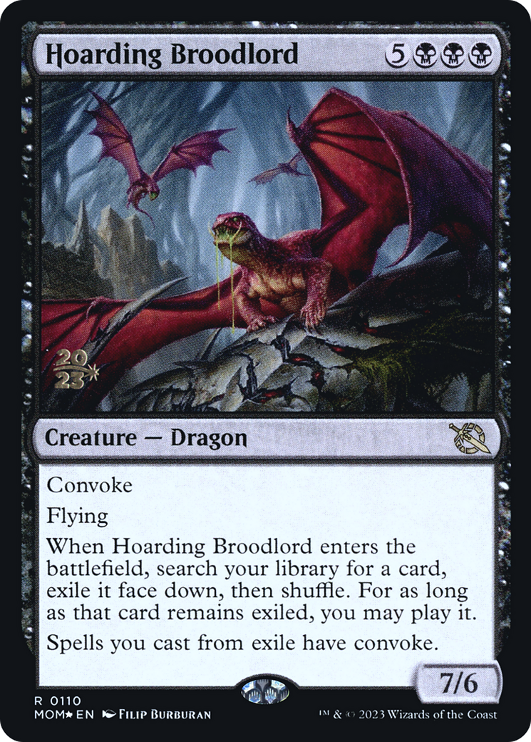 Hoarding Broodlord [March of the Machine Prerelease Promos] 