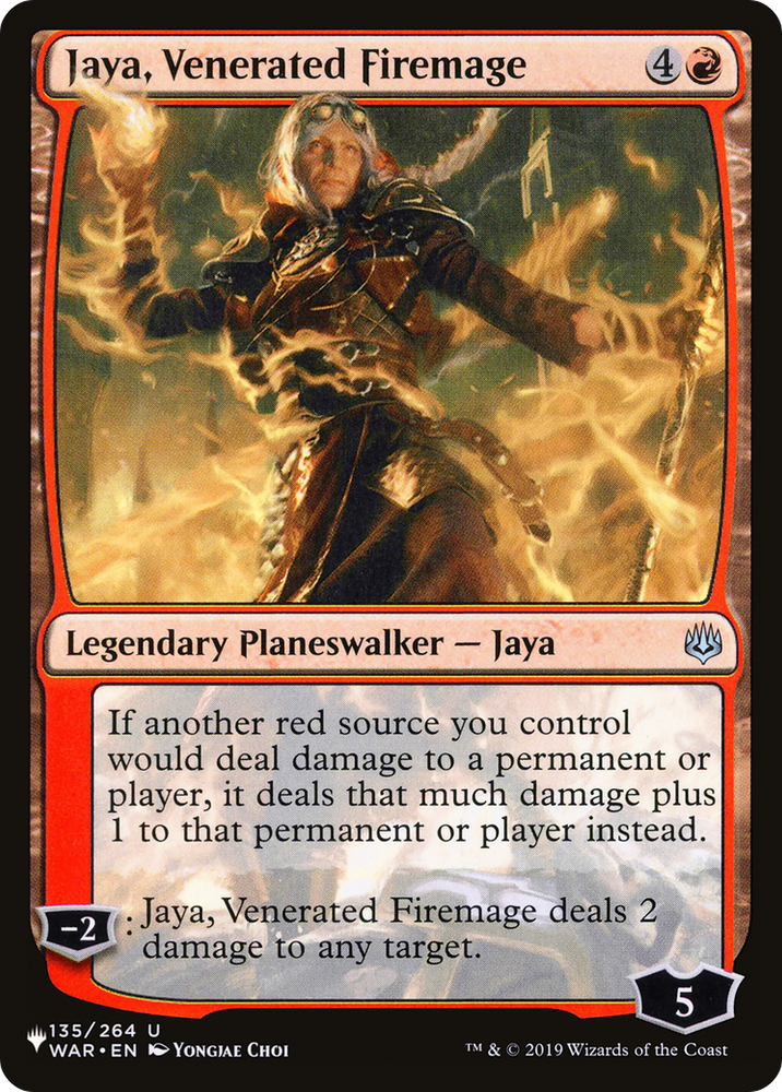 Jaya, Venerated Firemage [The List Reprints] 