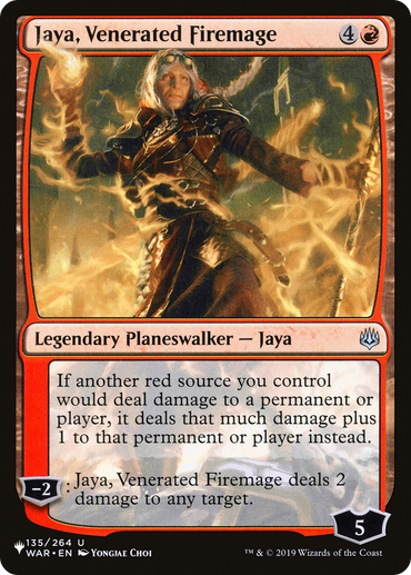 Jaya, Venerated Firemage [The List Reprints] 