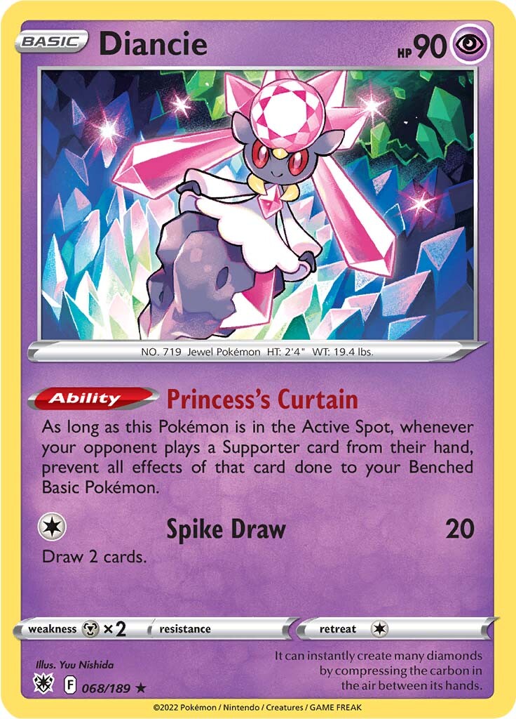 Diancie (068/189) [Sword & Shield: Astral Radiance] 