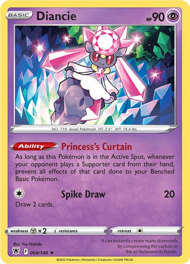 Diancie (068/189) [Sword &amp; Shield: Astral Radiance] 