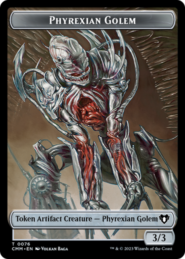 Phyrexian Golem // Ox Double-Sided Token [Commander Masters Tokens] 