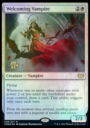 Welcoming Vampire [Innistrad: Crimson Vow Prerelease Promos] 