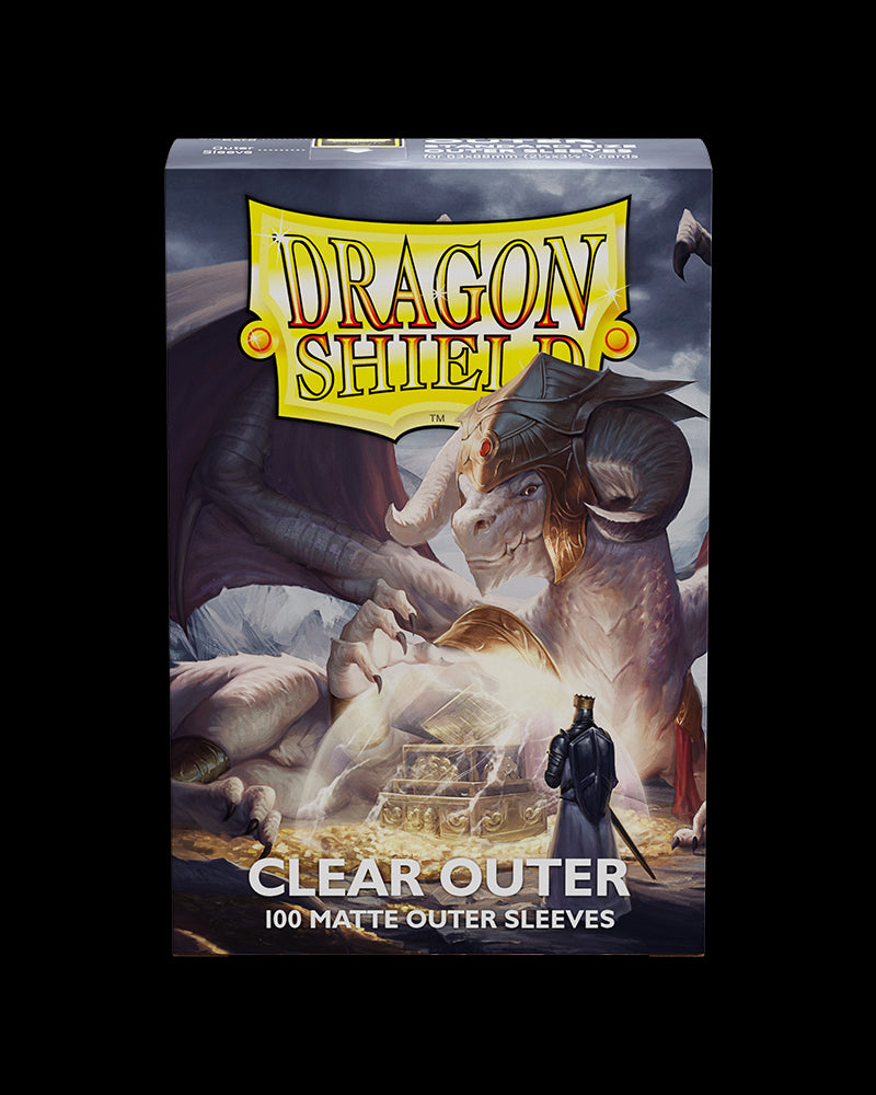 Dragon Shield: 100ct Outer Sleeves - Clear Matte (Standard) 