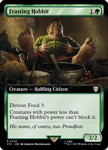 Feasting Hobbit (Extended Art) [The Lord of the Rings: Tales of Middle-Earth Commander] 