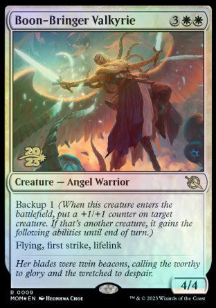 Boon-Bringer Valkyrie [March of the Machine Prerelease Promos] 